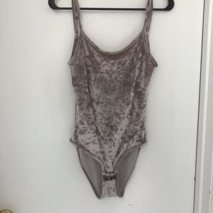 Velvet bodysuit